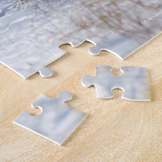 Puzzle Bob Langrish | Troupeau De Clydesdales En Neige (Côté)