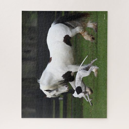 Puzzle Bob Langrish, vannière tzigane et chien qui couren (Vertical)
