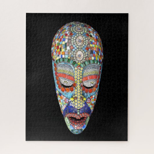 Puzzle Bob, pourquoi le long visage ? Masque mosaïque (Vertical)