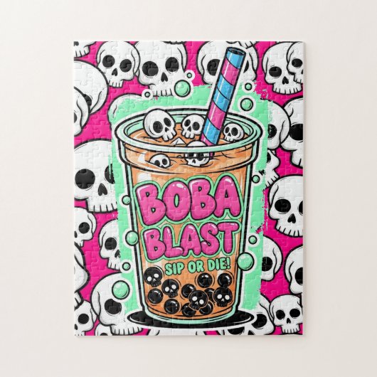 Puzzle Boba Blast – Sip or Die! (Vertical)