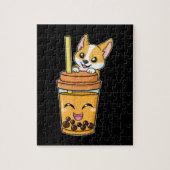 Puzzle Boba Tapioca Perles Bubble Lait Thé Boire Corgi (Vertical)