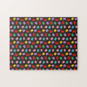 Puzzle Bobines de fils à coudre noirs couturière (Horizontal)