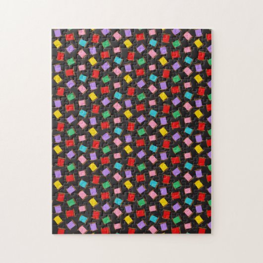 Puzzle Bobines de fils à coudre noirs couturière (Vertical)
