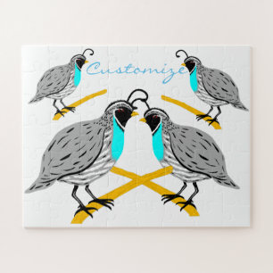 Puzzle Bobwhite Quail à gorge bleue Thunder_Cove