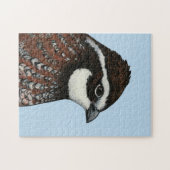 Puzzle Bobwhite Quail Head (Horizontal)