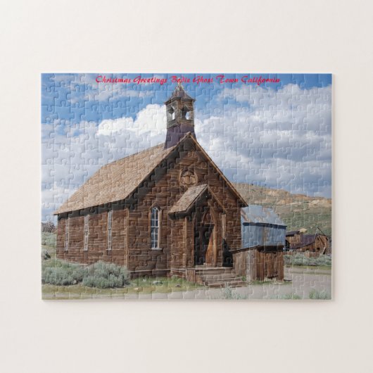 Puzzle Bodie Ghost Town California. voeux de Noël (Horizontal)