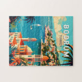 Puzzle Bodrum Turquie Travel Art Vintage (Horizontal)