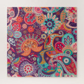 Puzzle Bohemian Boho MOD Hippy Chic Flower Motif (Vertical)