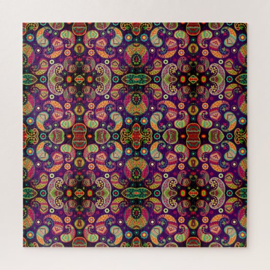 Puzzle Bohemian Style Paisley (Vertical)