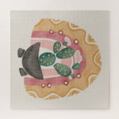 Puzzle Boho Cactus Arc-en-ciel : Vibrations du désert (Horizontal)