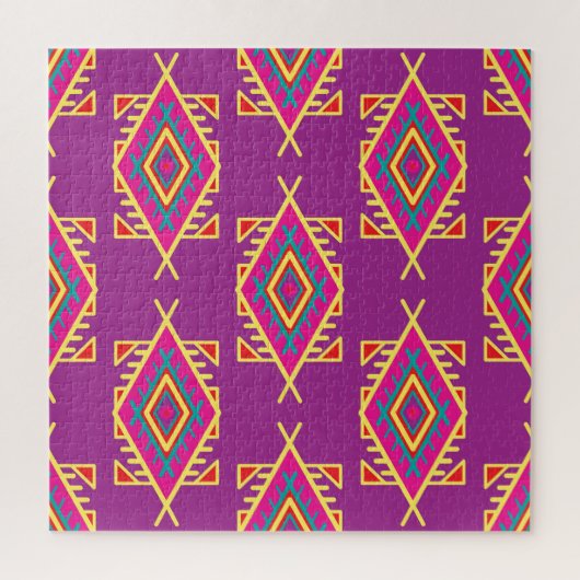 Puzzle Boho Chic : Ornement Ethnique Sans Seamless (Vertical)