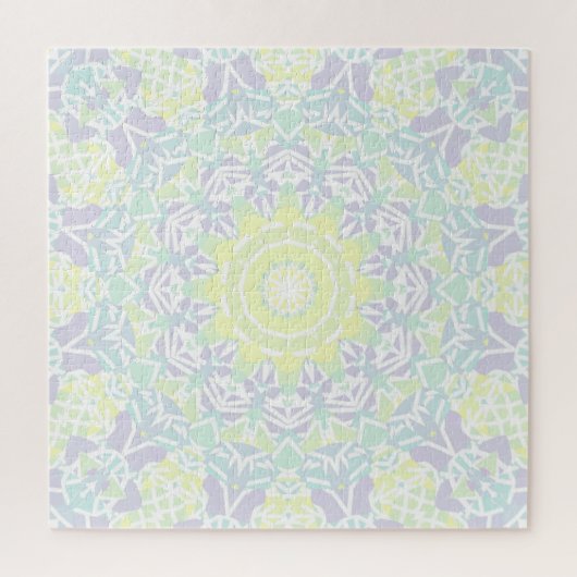 Puzzle Boho coloré géométrique complexe Hippie Mandala (Vertical)