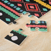 Puzzle Boho ethnique : impression de pixels géométriques (Côté)