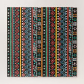 Puzzle Boho ethnique : impression de pixels géométriques (Horizontal)