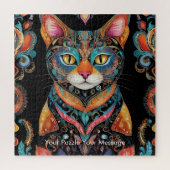 Puzzle Boho Feline Mandala (Vertical)