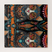 Puzzle Boho Feline Mandala (Horizontal)