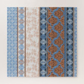 Puzzle Boho Floral Stripes : Ethnic Seamless Collection (Horizontal)