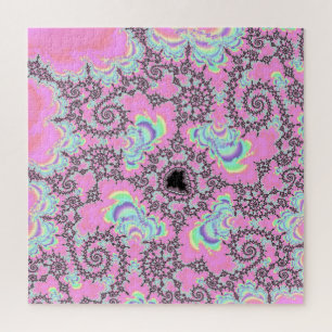 Puzzle Boho Hippie Licorne Pastel Mandelbrot Fractale