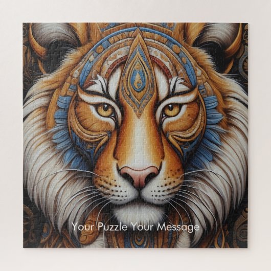 Puzzle Boho Tiger Mandala (Vertical)
