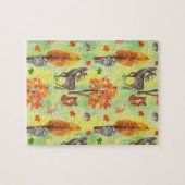 Puzzle Bois Animaux d'aquarelle (Horizontal)