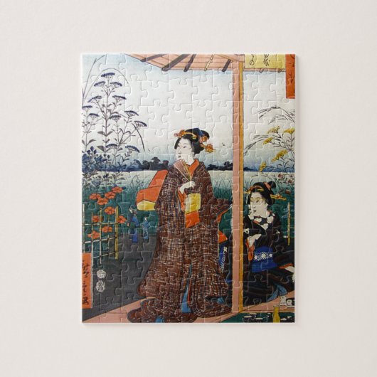 Puzzle Bois de graveur traditionnel japonais Ukiyo-E de (Vertical)