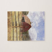 Puzzle Bois de l'Ouest Campagne Ferme Primitive Grange Ro (Horizontal)