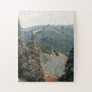 Puzzle Bois De Neige Le Long De L'Autoroute