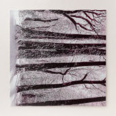 PUZZLE BOIS FORESTIER NEIGE HIVER SCÉNARIO (Horizontal)