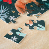 Puzzle Bois hivernal Sarcelle/Or ID785 (Côté)