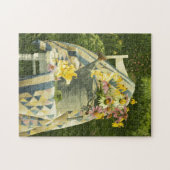 Puzzle Boîte 1138 d'arrosage sur l'édredon dans le jardin (Horizontal)