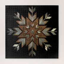 Boîte à bijoux Tigerwood avec acier gravé