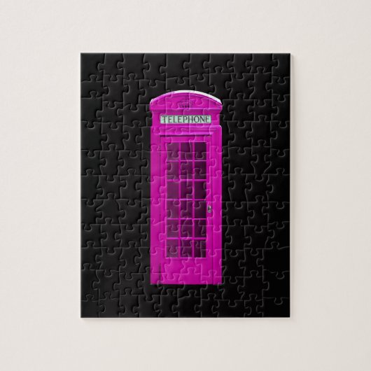 Puzzle Boîte téléphonique rose Londres (Vertical)