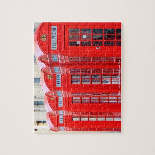 Puzzle Boîte téléphonique rouge de Londres (Vertical)