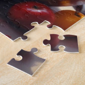 Puzzle Bol de fruit assis sur une table à l'huile (Côté)