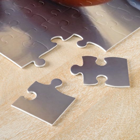 Puzzle Bol de fruit assis sur une table à l'huile (Côté)