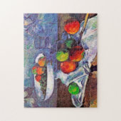Puzzle Bol de fruits, Verre et Pommes, Cezanne (Vertical)