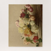 Puzzle Bol de Roses sur une table de marbre par H Fantin- (Vertical)