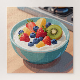 Puzzle Bol de yaourt aux fruits frais