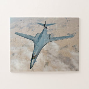 Puzzle Bombardier B-1B en vol avec ailes complètement dép