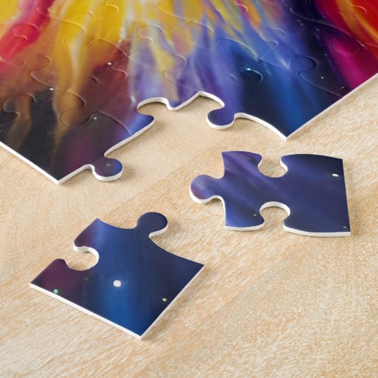 Puzzle Bombe rétro dans l'espace intérieur Voie Lactée (Côté)