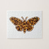 Puzzle Bombyx Mori Silk Moth Cycle de vie Silhouette (Horizontal)