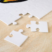 Puzzle Bon dragon avec écouteurs écoutant de la musique. (Côté)