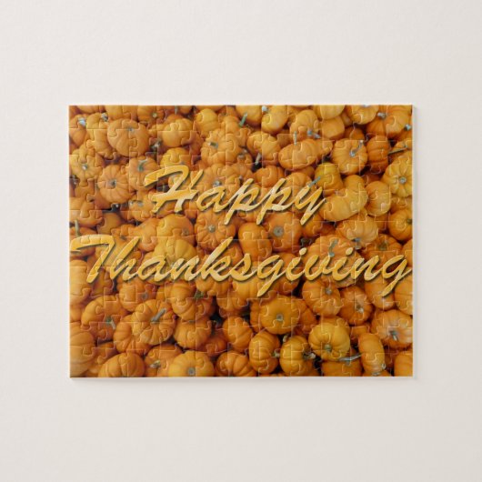 Puzzle Bon thanksgiving Citrouille (Horizontal)