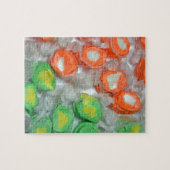 Puzzle Bonbons taffants vert et orange (Horizontal)