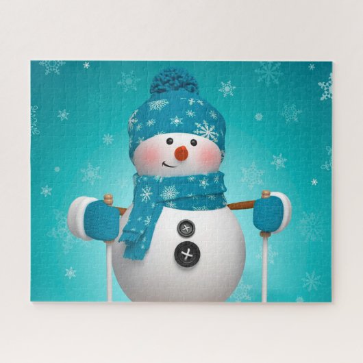 Puzzle Bonhomme de neige (Horizontal)