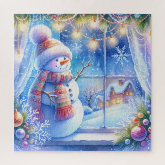 Puzzle Bonhomme de Neige de Noël