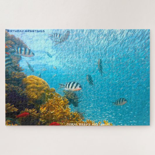 Puzzle Bonjour Anniversaire Coral Reef Australie (Horizontal)