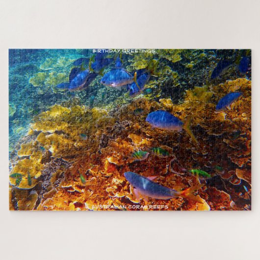 Puzzle Bonjour Anniversaire Coral Reef Australie (Horizontal)