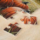 Puzzle Bonjour Automne Thanksgiving Rural Grange Citrouil (Côté)