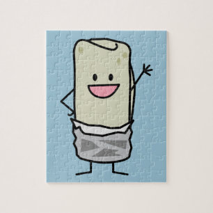 Puzzle Bonjour de ondulation de burrito heureux